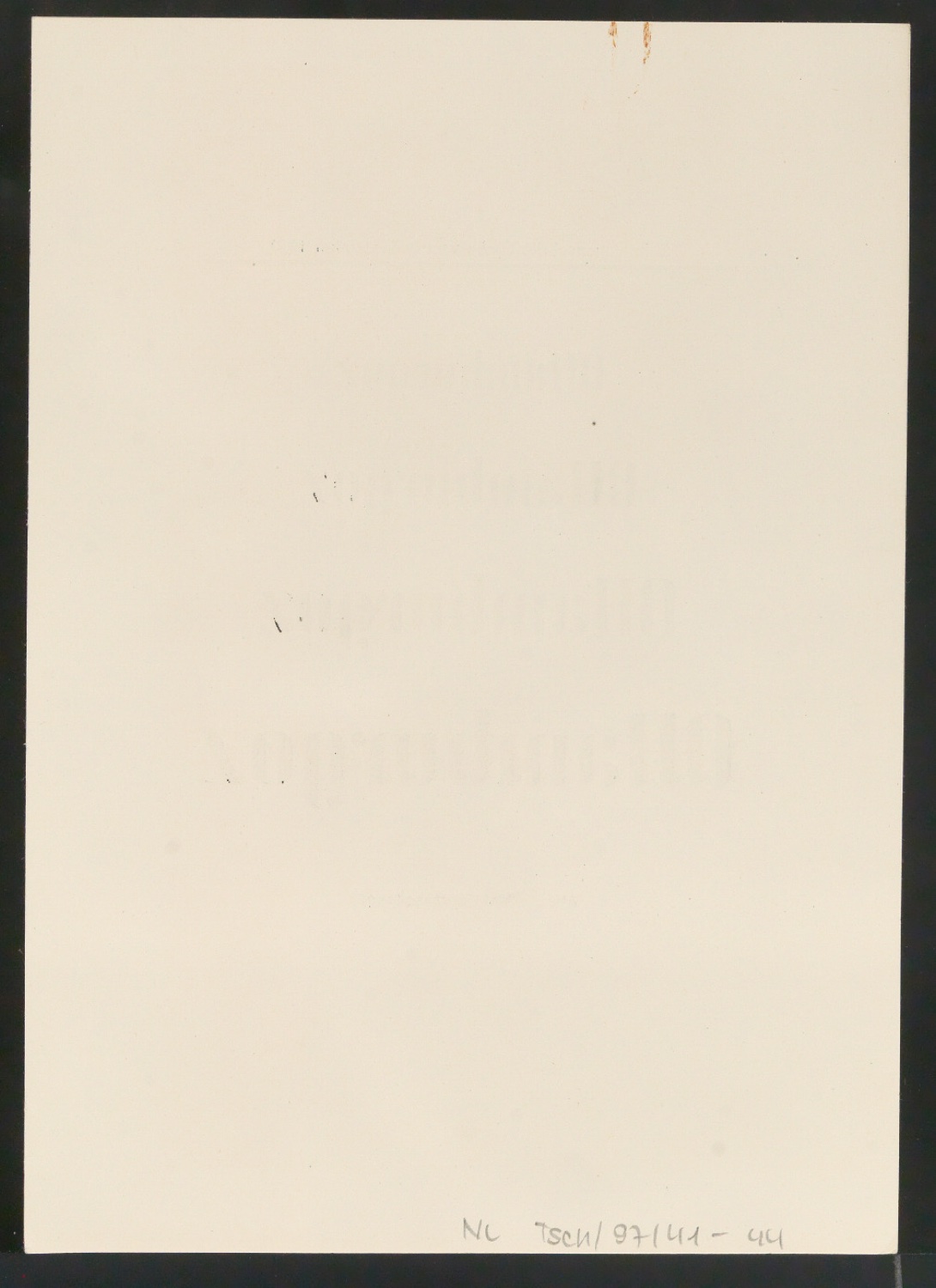 Probedrucke von Schriftproben für Schablonenschrift für die Stempel AG — Blatt 52