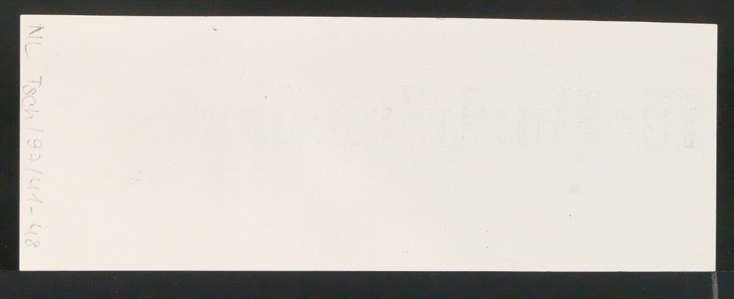 Probedrucke von Schriftproben für Schablonenschrift für die Stempel AG — Blatt 62