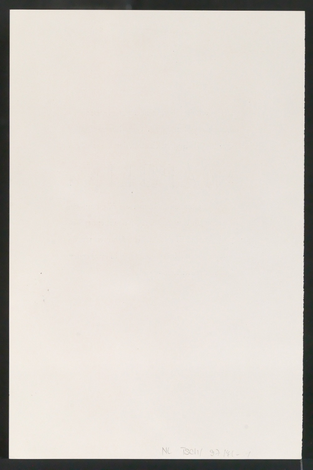 Probedrucke von Schriftproben für Schablonenschrift für die Stempel AG — Blatt 70