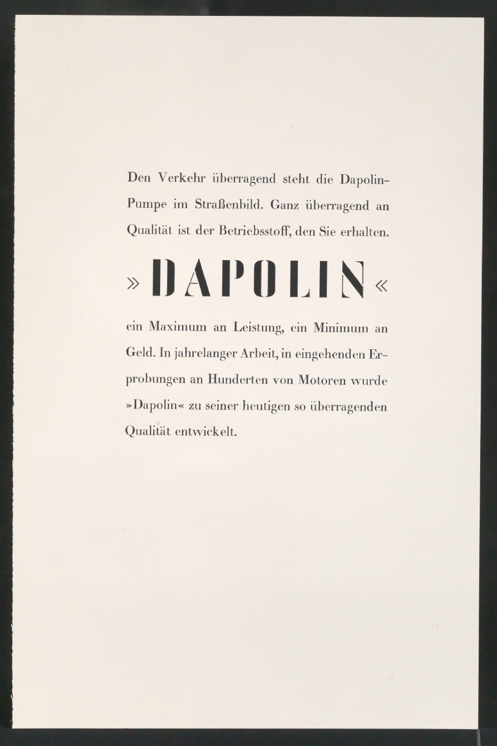 Probedrucke von Schriftproben für Schablonenschrift für die Stempel AG — Blatt 71