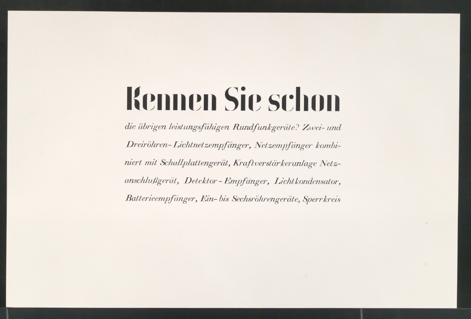 Probedrucke von Schriftproben für Schablonenschrift für die Stempel AG — Blatt 77