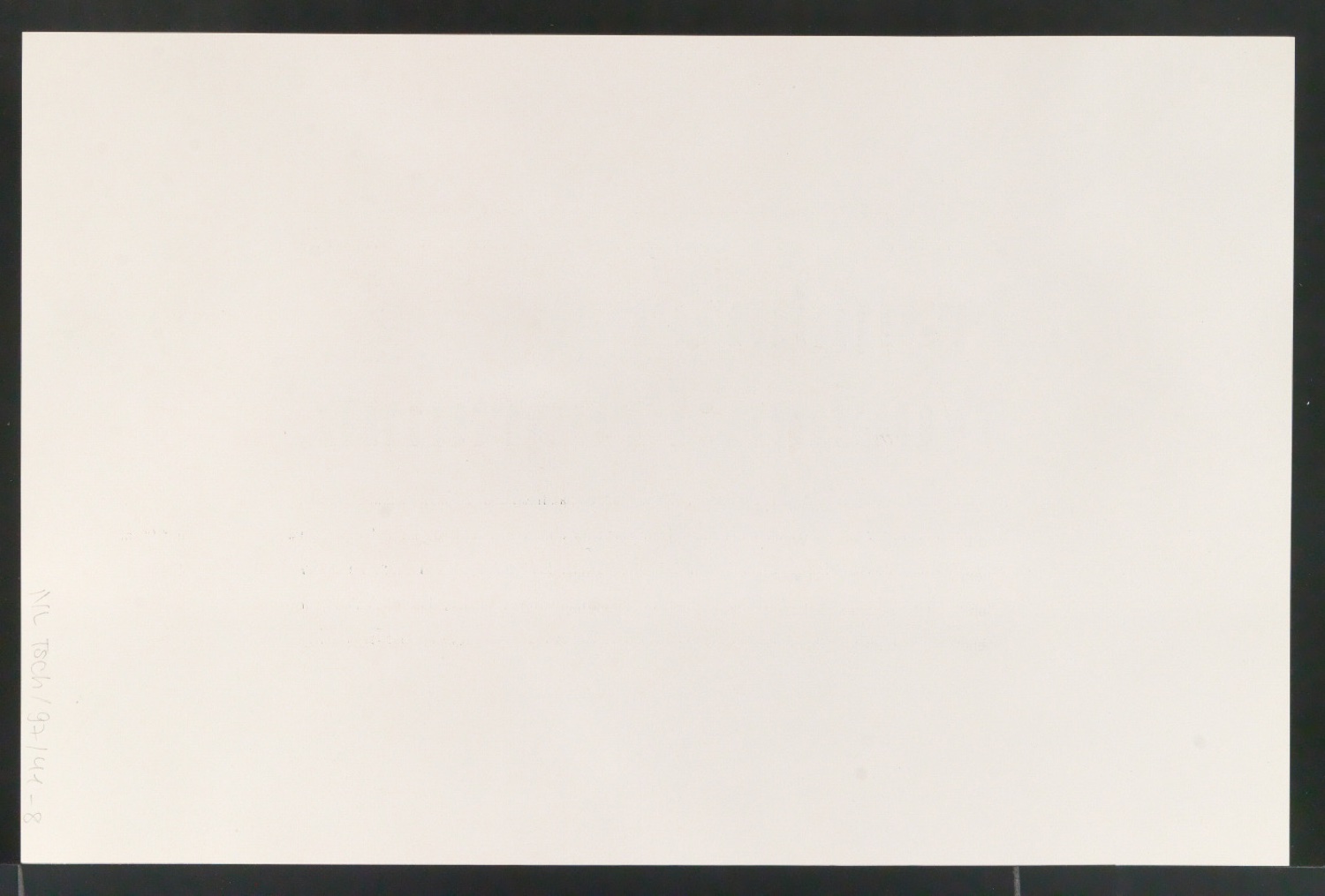 Probedrucke von Schriftproben für Schablonenschrift für die Stempel AG — Blatt 84
