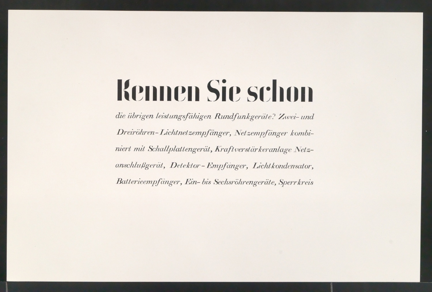 Probedrucke von Schriftproben für Schablonenschrift für die Stempel AG — Blatt 89
