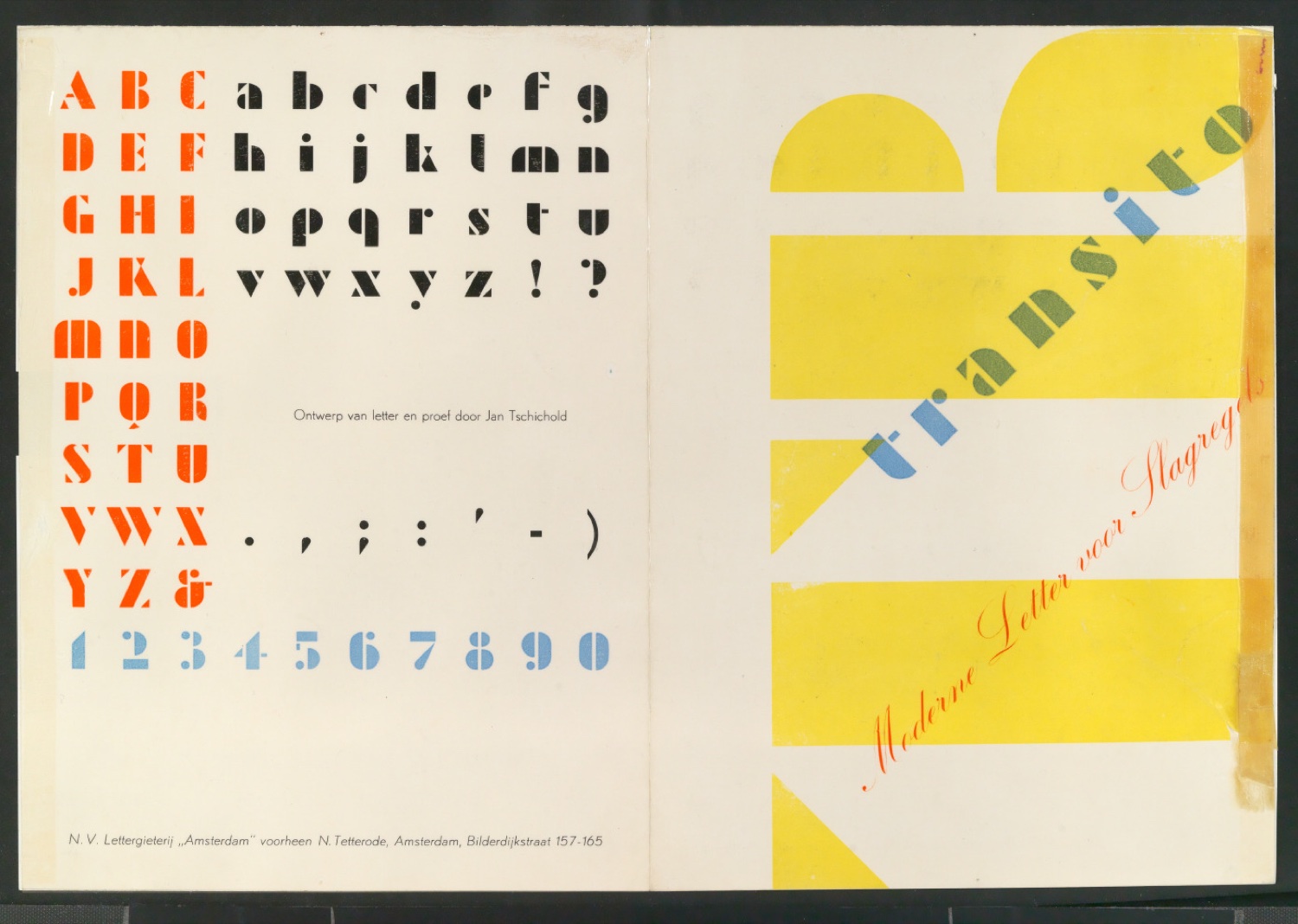 Werbeprospekt der Transito — Blatt 1