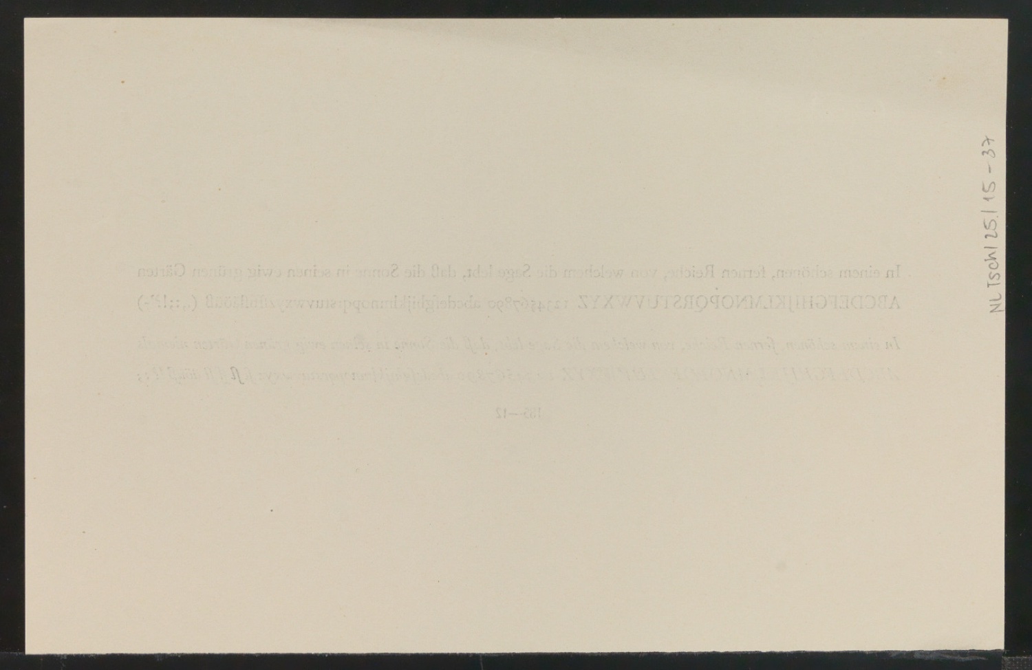 Probedruck einer Antiqua für Schriftschreiben für Setzer — Blatt 2