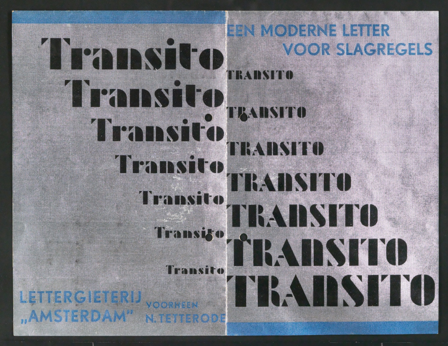 Schriftproben der Transito — Blatt 2