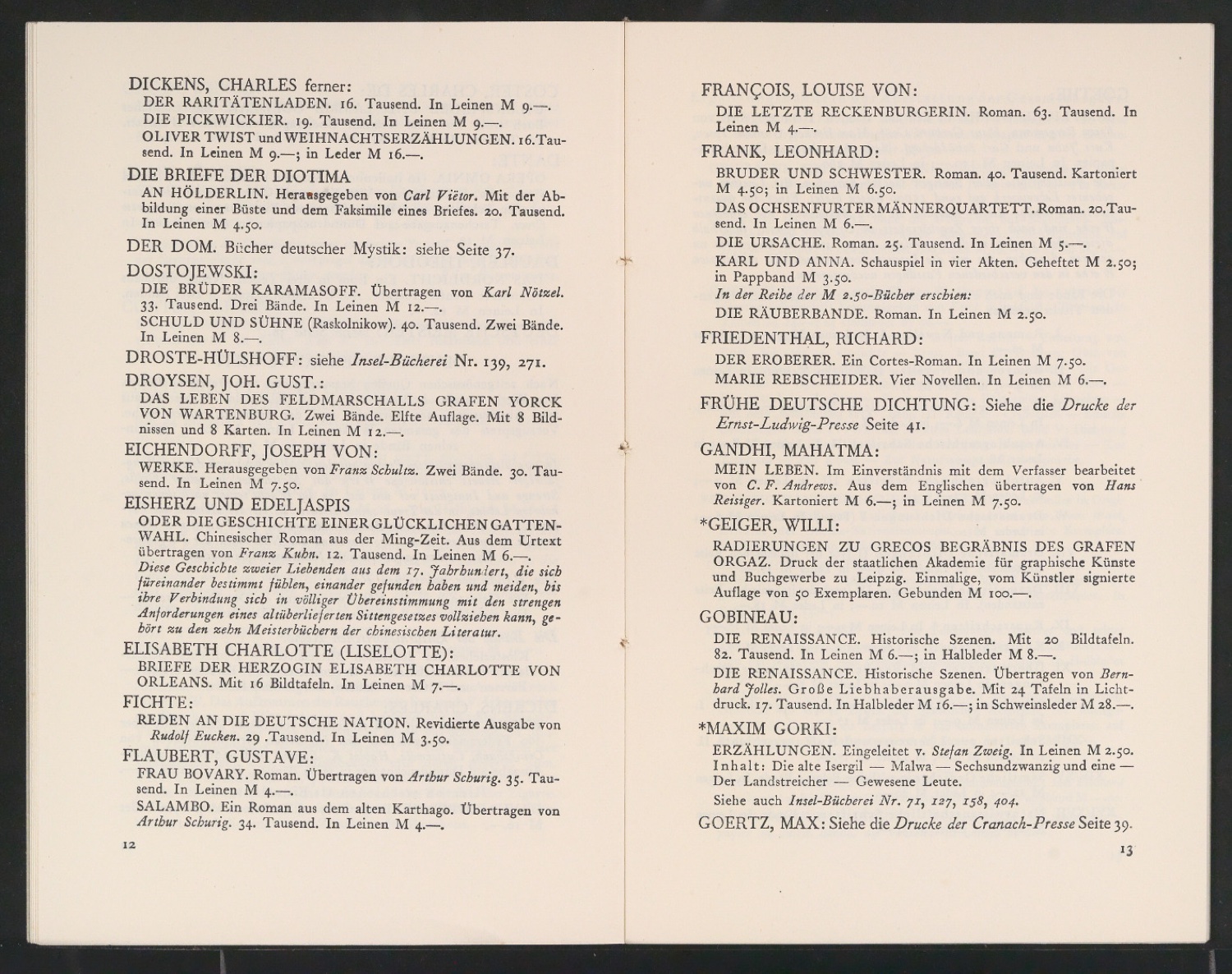 Bücher des Insel-Verlags — Blatt 8