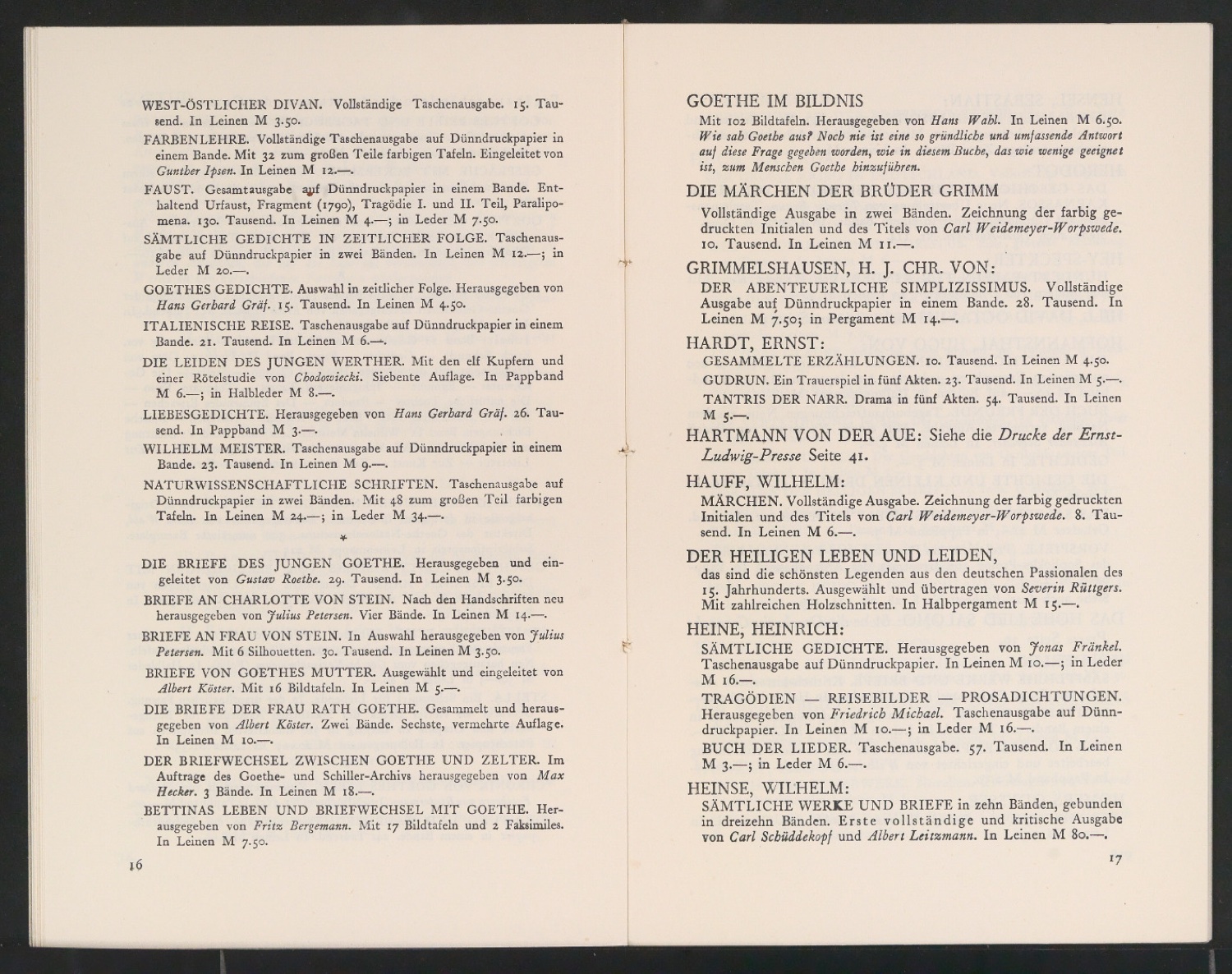 Bücher des Insel-Verlags — Blatt 10