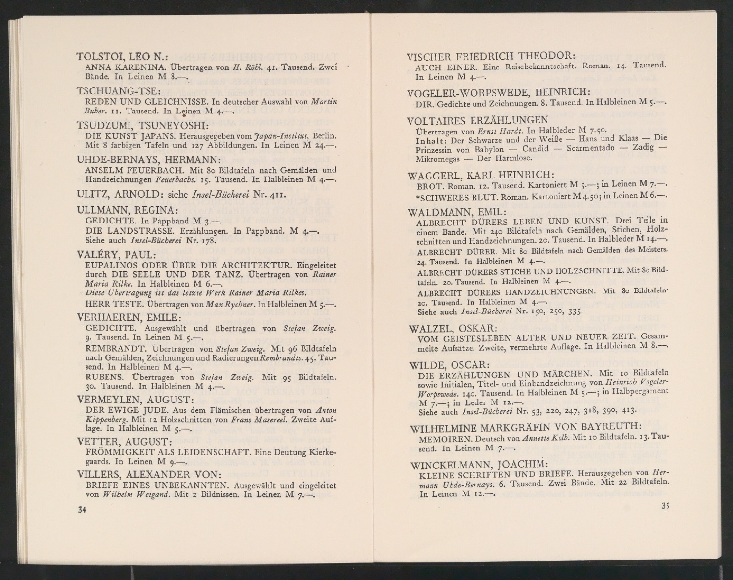 Bücher des Insel-Verlags — Blatt 19