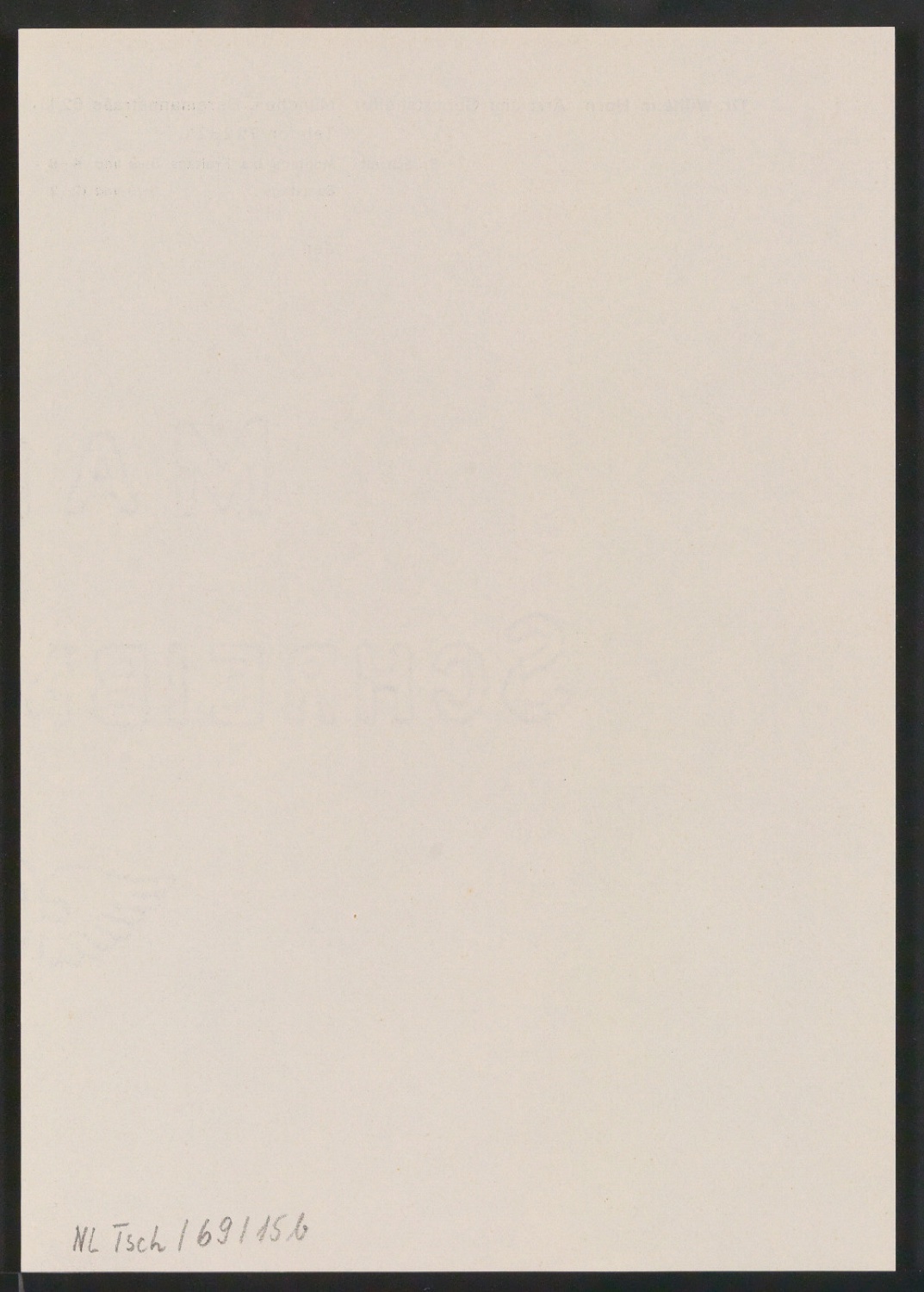 Drucksachen für Dr. Wilhelm Horn Arzt und Geburtshelfer — Blatt 4