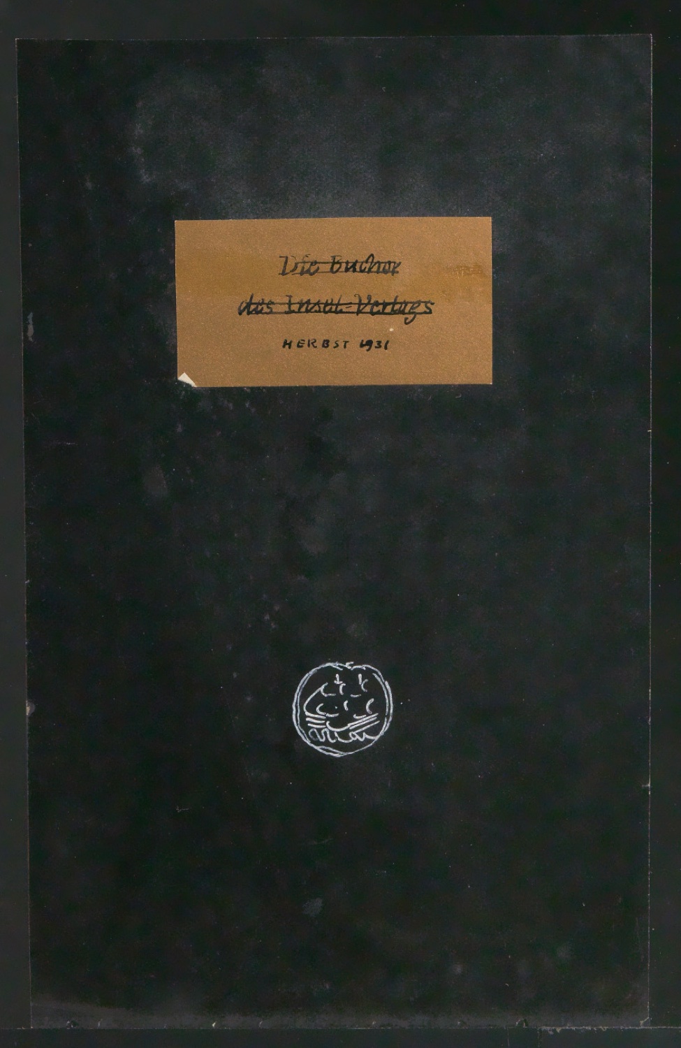 Entwurf für den Umschlag von Die Bücher des Insel-Verlages 1931 — Blatt 1