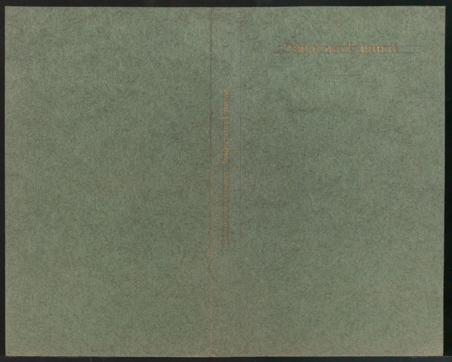 Entwurf für den Bucheinband von Sichel am Himmel — Blatt 1