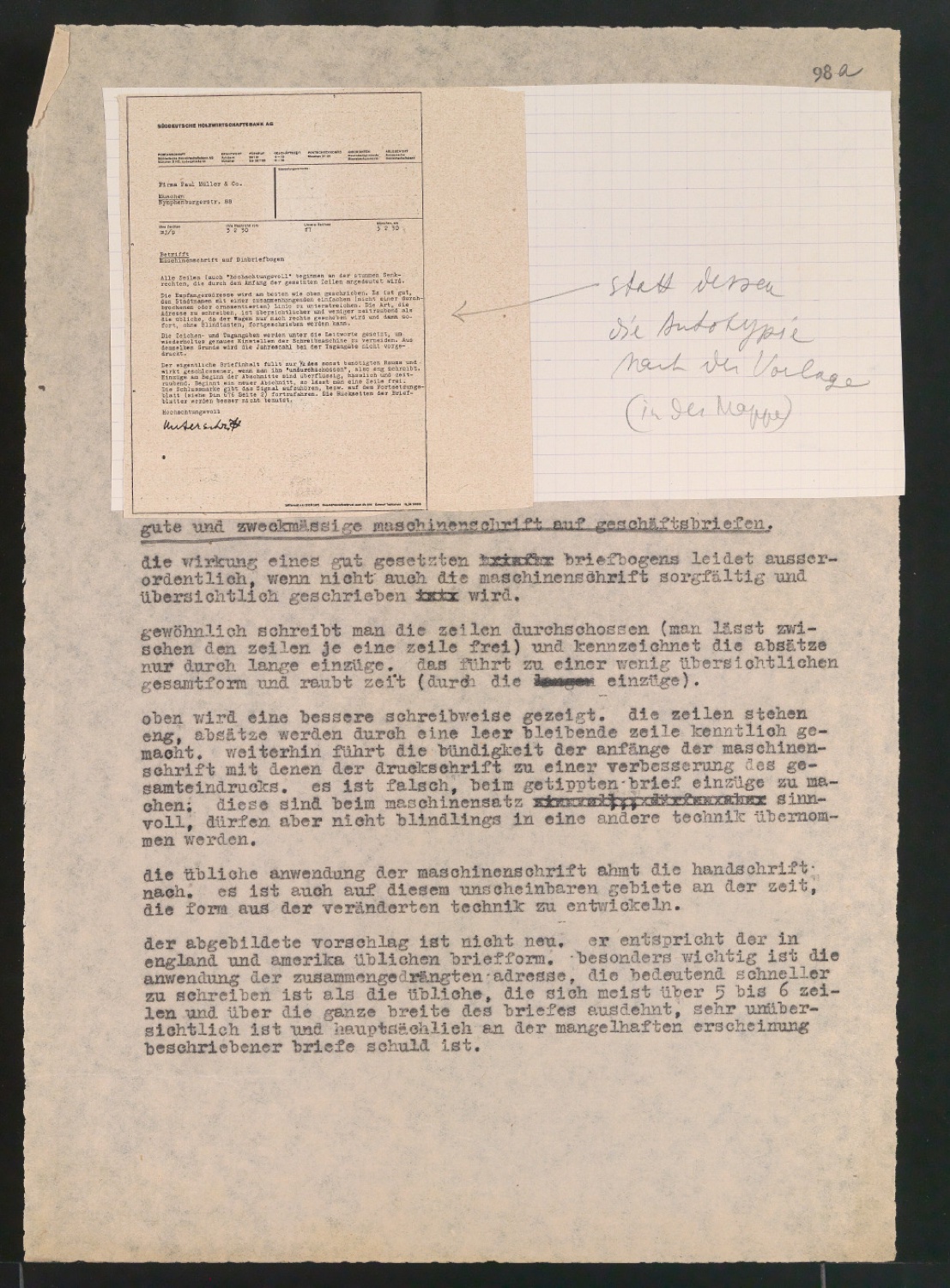 Manuskripte und Typoskripte von Artikeln zur Normierung — Blatt 11