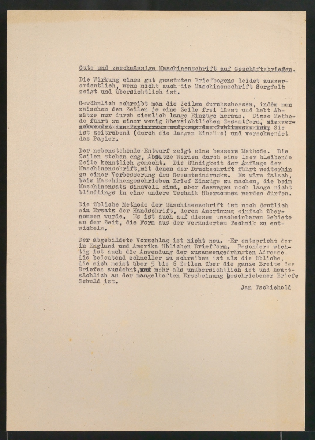 Manuskripte und Typoskripte von Artikeln zur Normierung — Blatt 13
