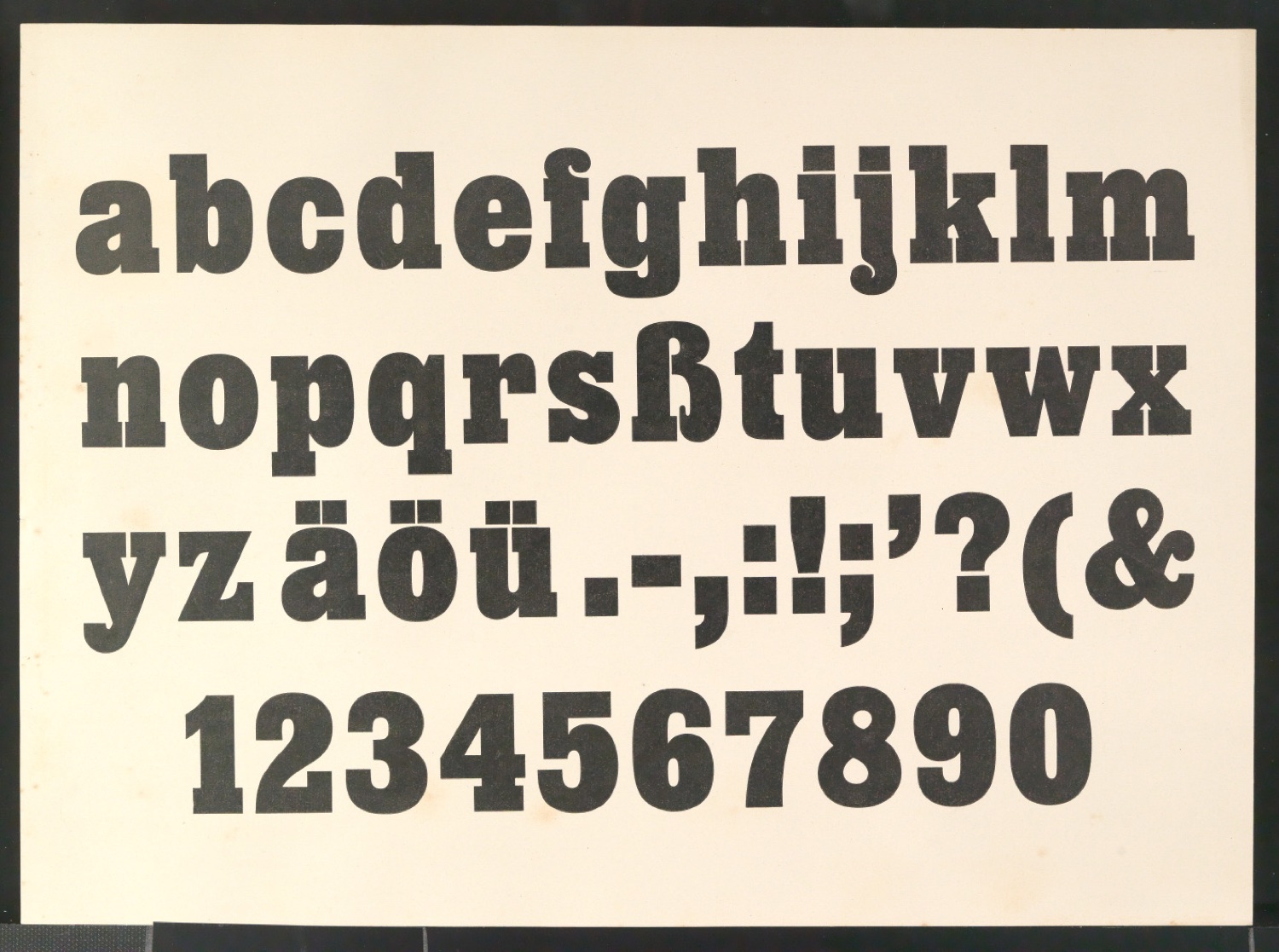 Schriftproben einer Egyptienne — Blatt 3