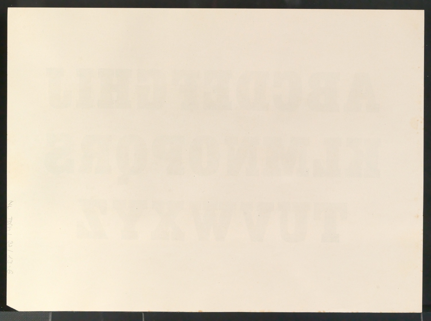 Schriftproben einer Egyptienne — Blatt 12