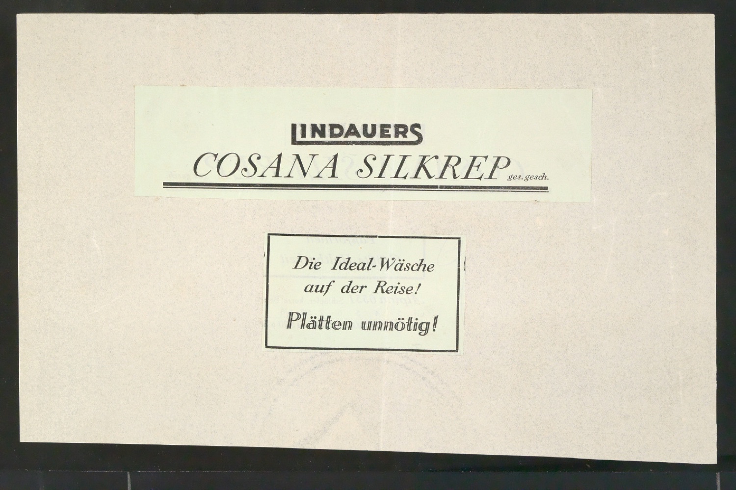 Entwurfszeichnungen für Plakat Lindauers Bellisana — Blatt 5