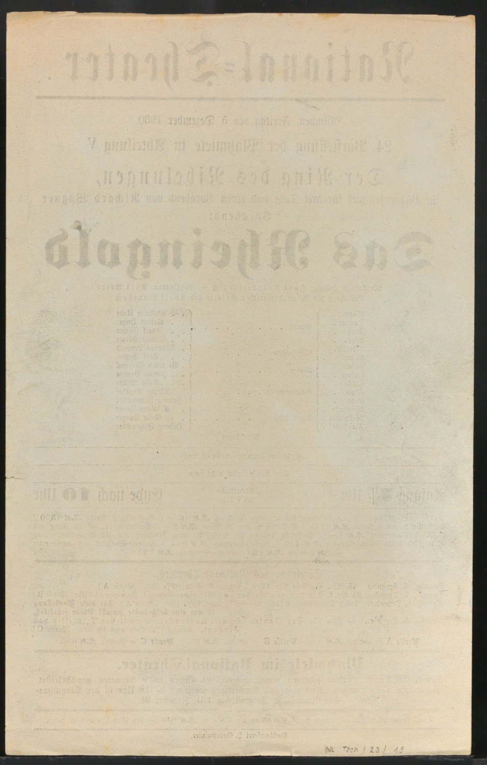 Werbeplakate für Das Rheingold 1930-1932 — Blatt 2