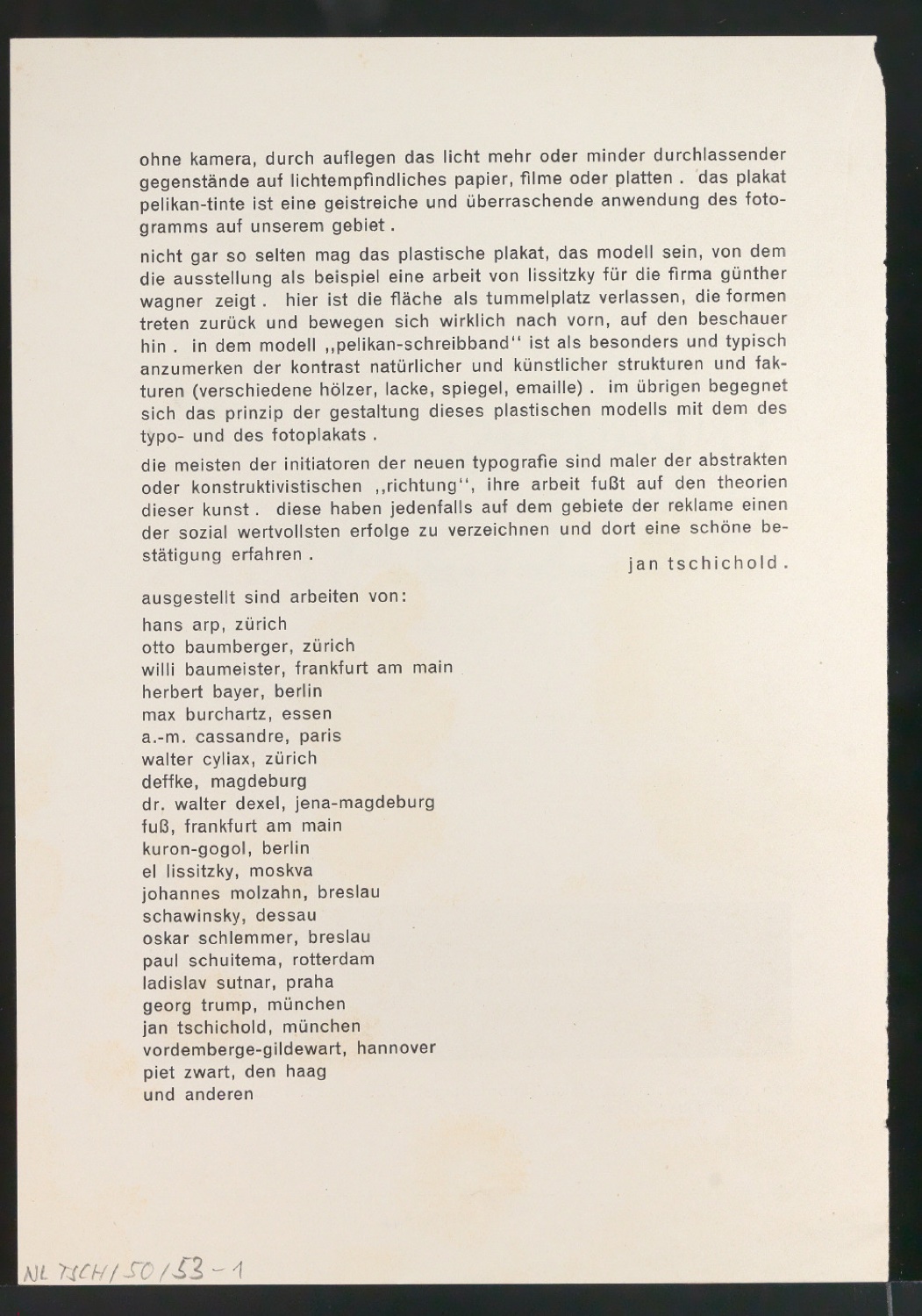Verkleinerter Nachdruck von Plakat Lindauers Bellisana — Blatt 2
