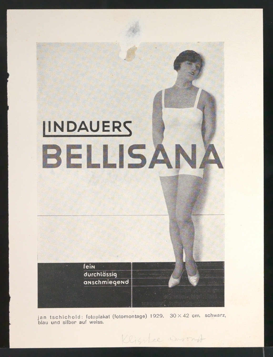 Verkleinerter Nachdruck von Plakat Lindauers Bellisana — Blatt 3