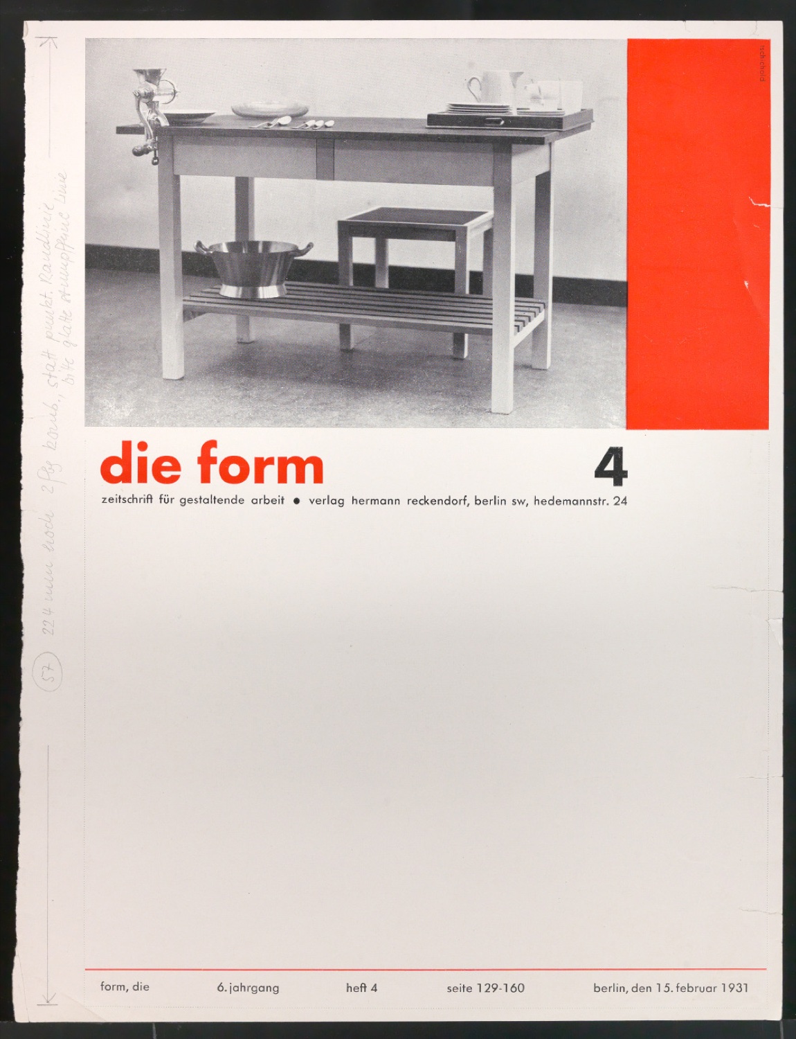 Wettbewerbsbeitrag Entwurf für Zeitschriftenumschlag von die form — Blatt 8