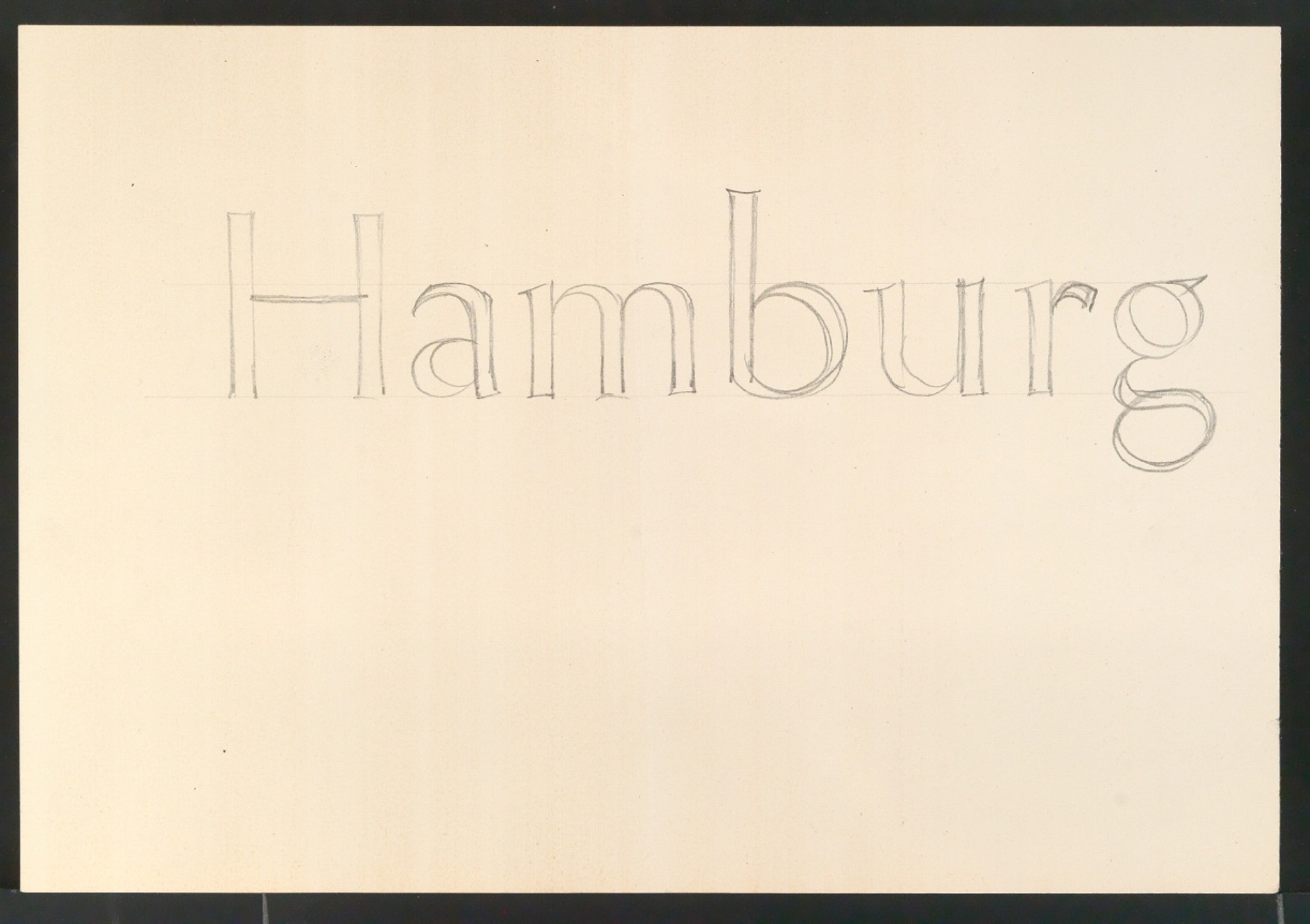 Entwurfszeichnungen verschiedener Schrifttypen — Blatt 9
