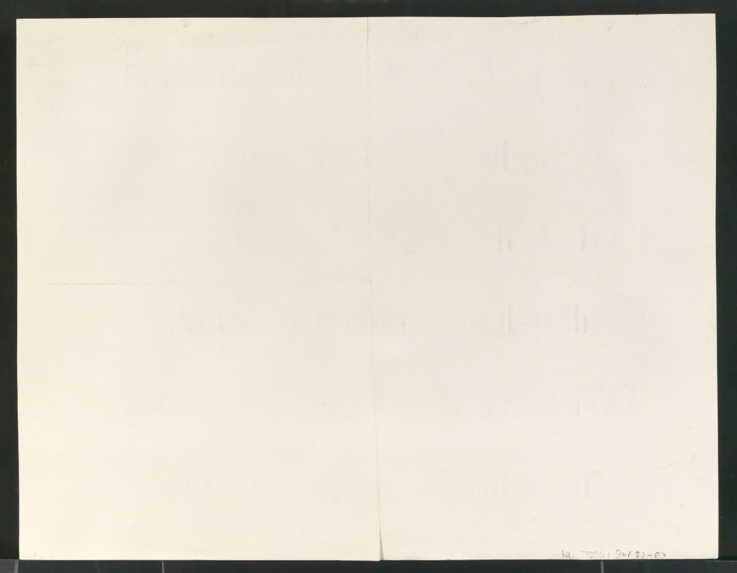 Probedruck von Schablonenschrift für die Stempel AG — Blatt 2