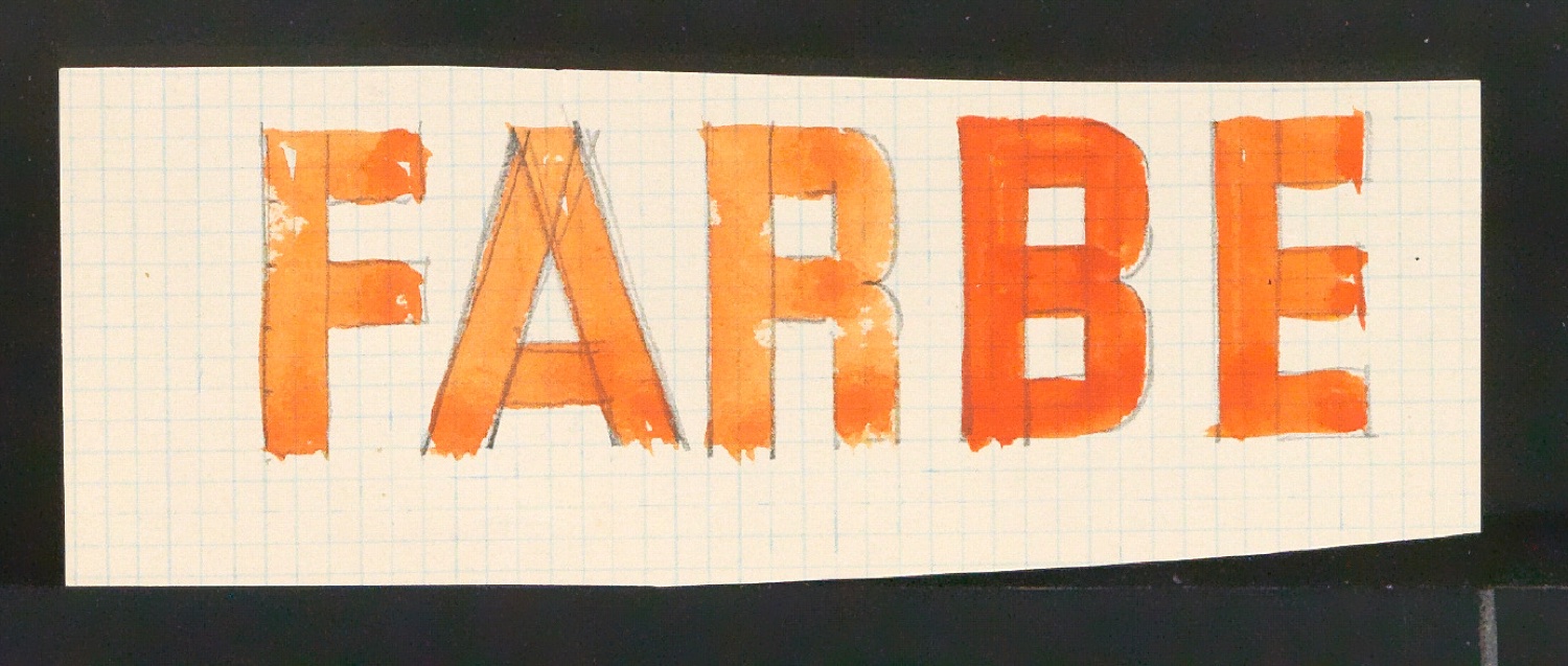 Entwurfszeichnungen verschiedener Schrifttypen — Blatt 9