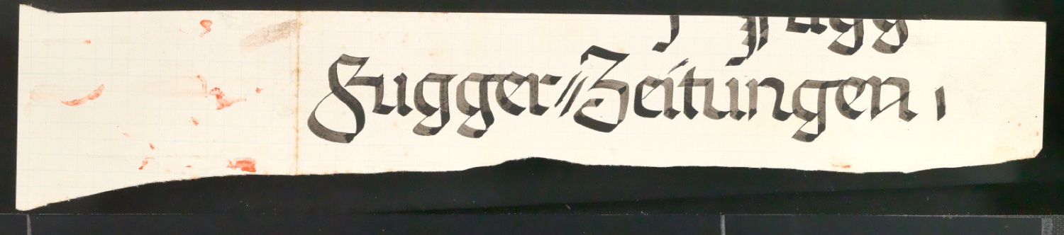 Entwurfszeichnungen verschiedener Schrifttypen — Blatt 15