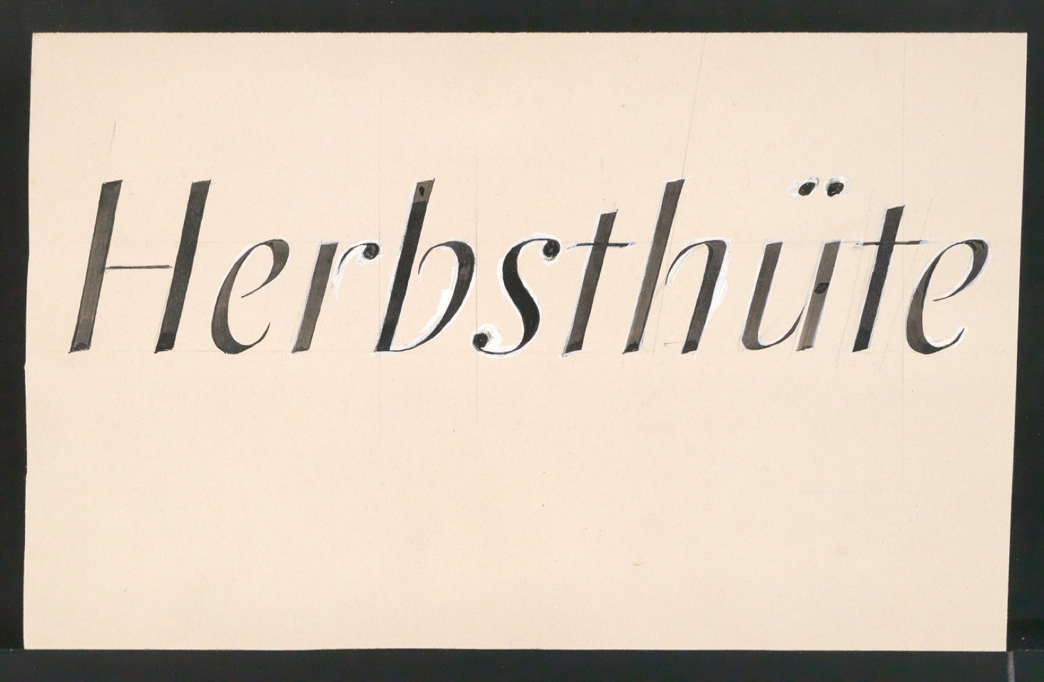 Entwurfszeichnungen verschiedener Schrifttypen — Blatt 47