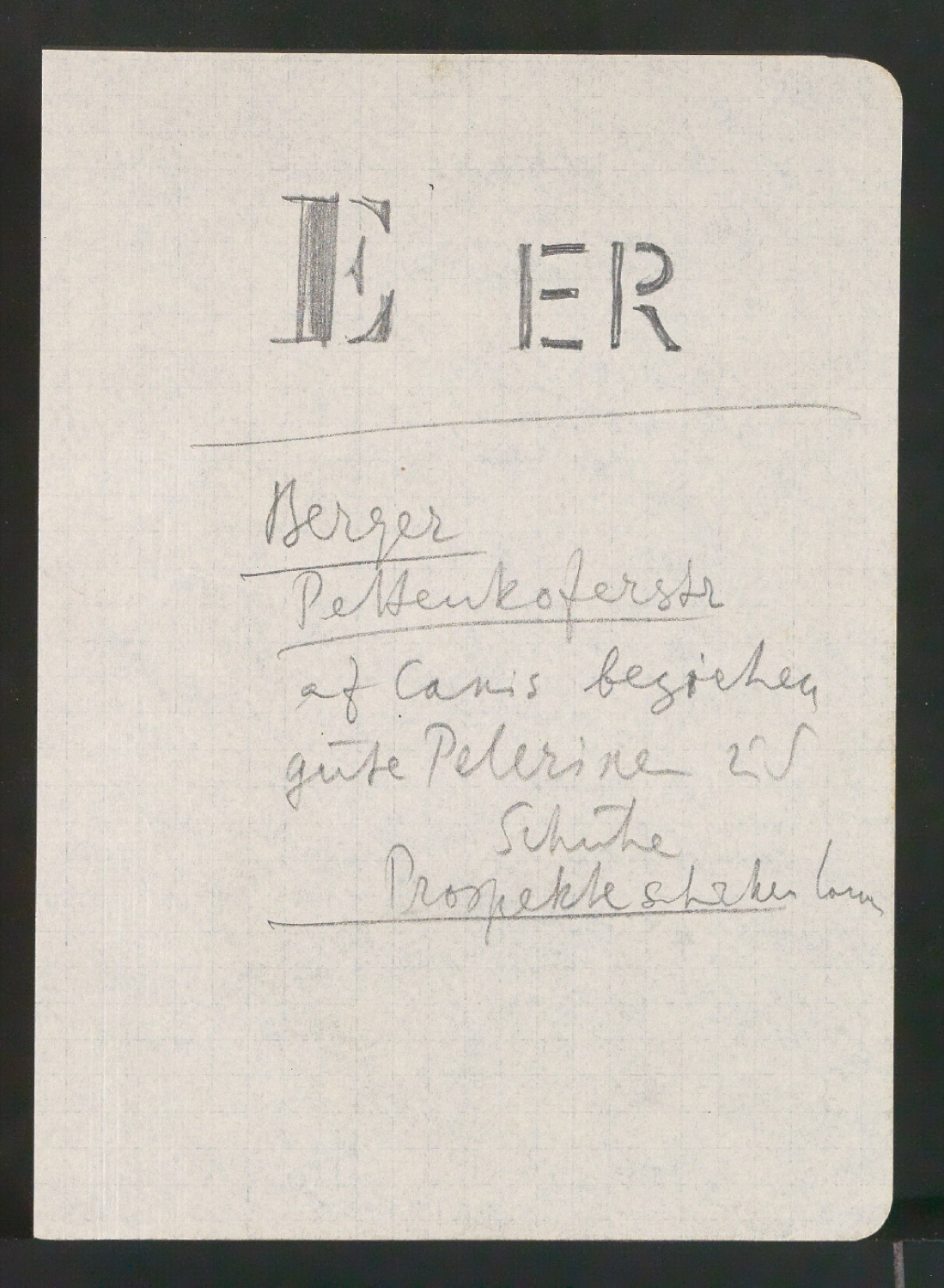 Entwurfszeichnungen verschiedener Schrifttypen — Blatt 63