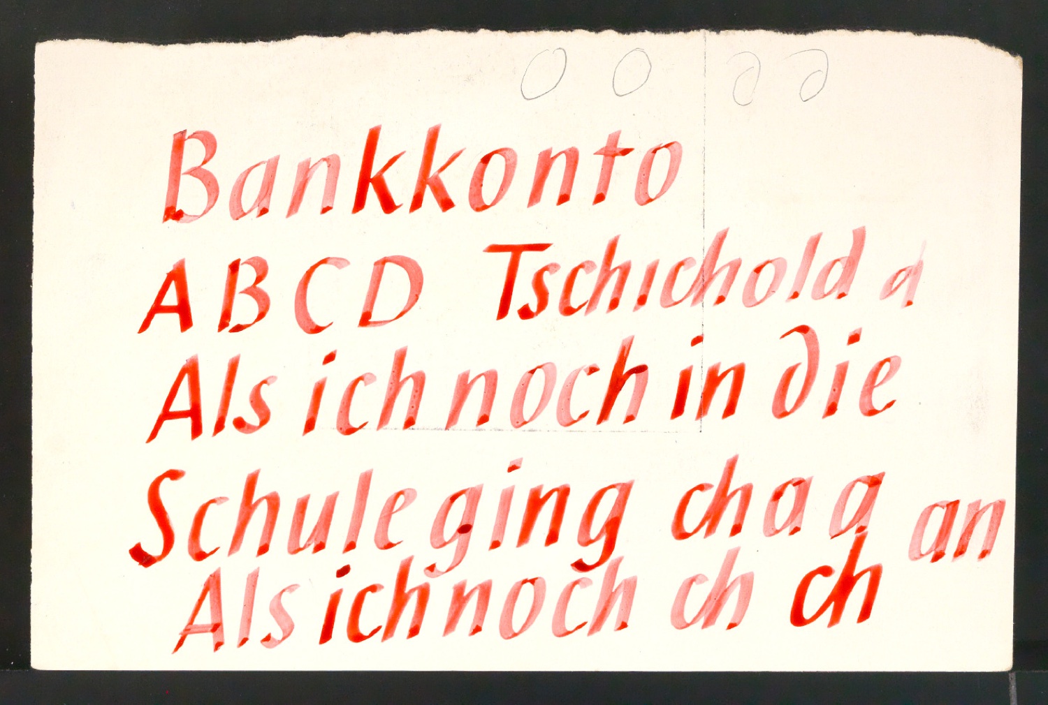 Entwurfszeichnungen verschiedener Schrifttypen — Blatt 69
