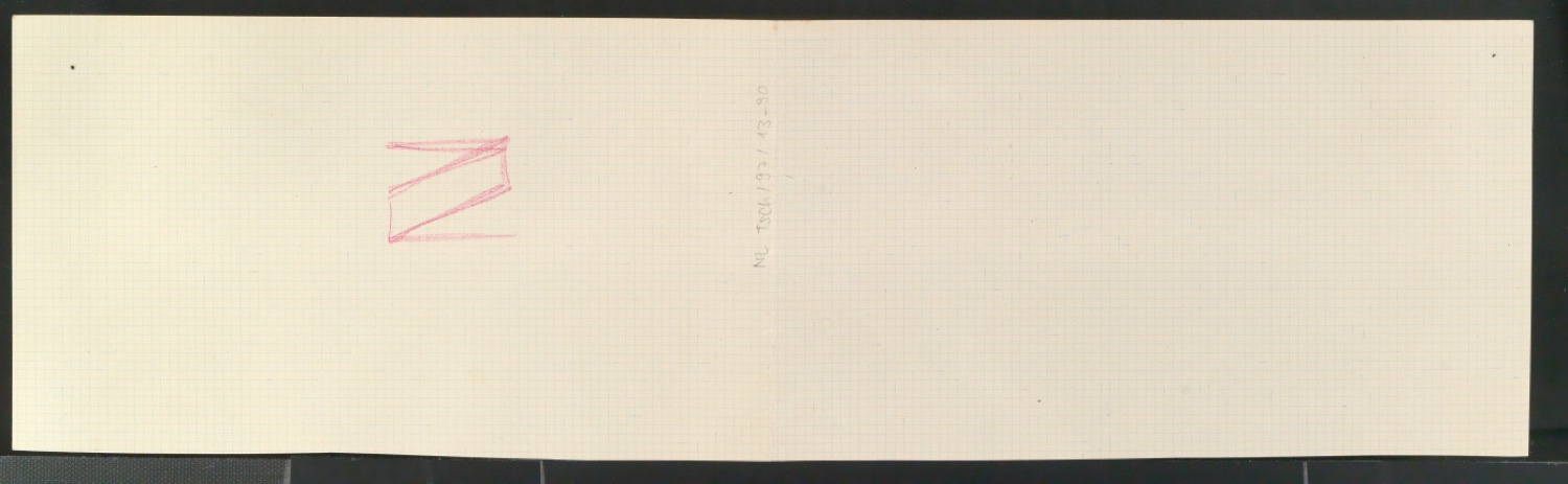 Entwurfszeichnungen von Schablonenschrift für die Stempel AG — Blatt 24