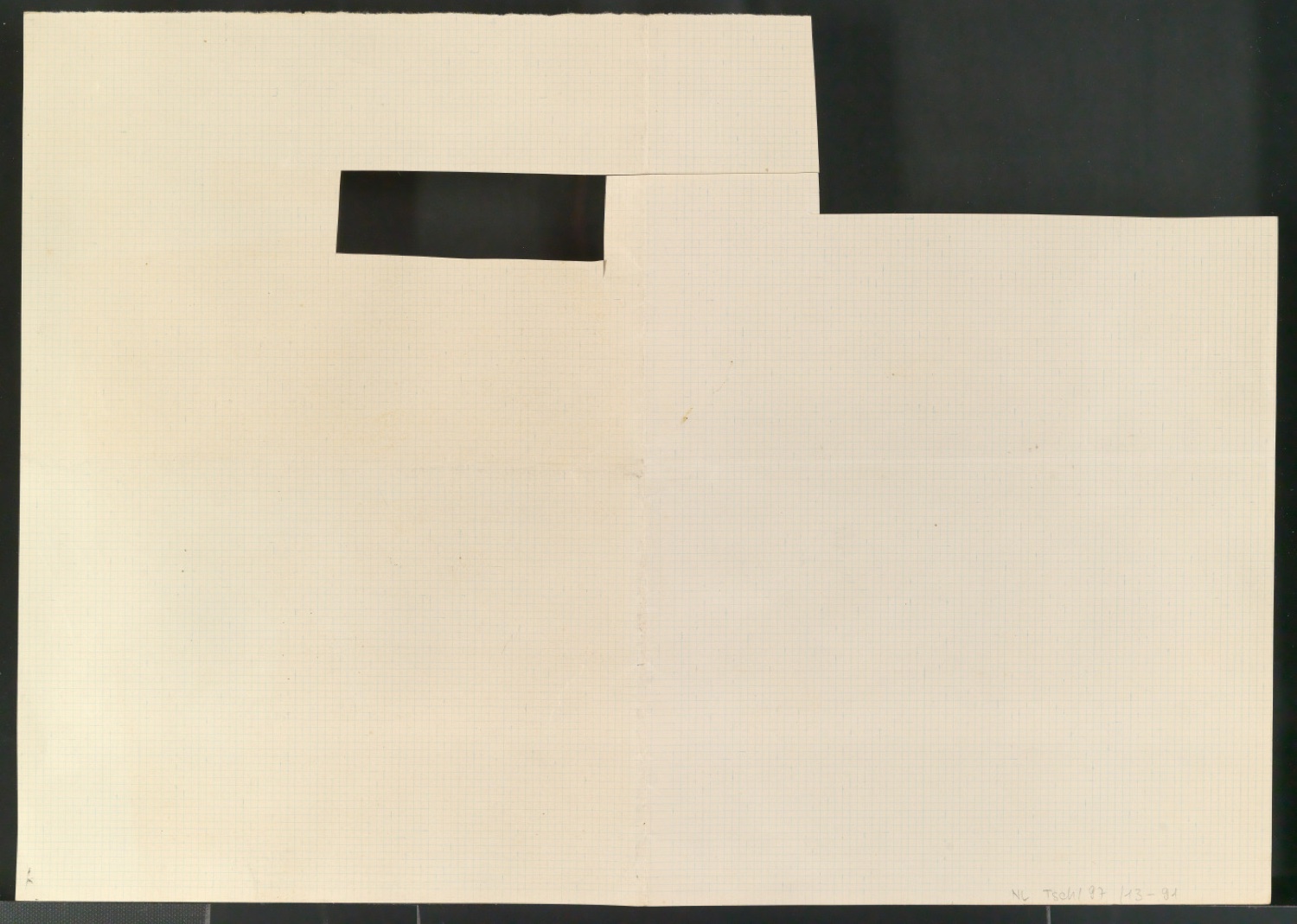 Entwurfszeichnungen von Schablonenschrift für die Stempel AG — Blatt 26