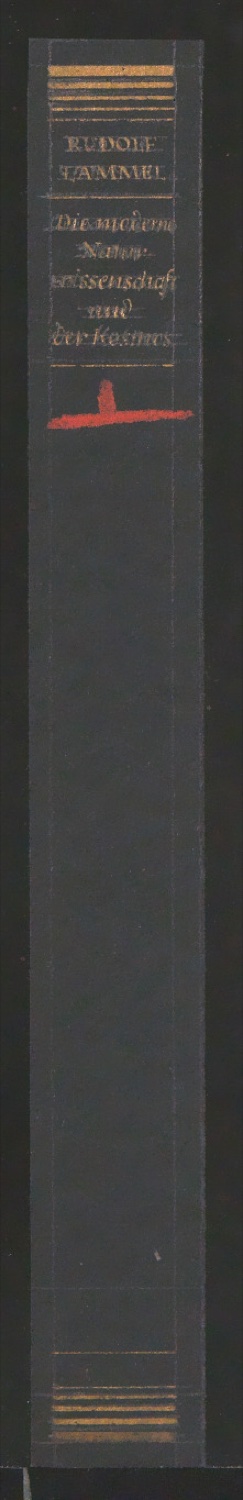 Entwürfe für den Buchrücken von Die moderne Naturwissenschaft und der Kosmos — Blatt 3