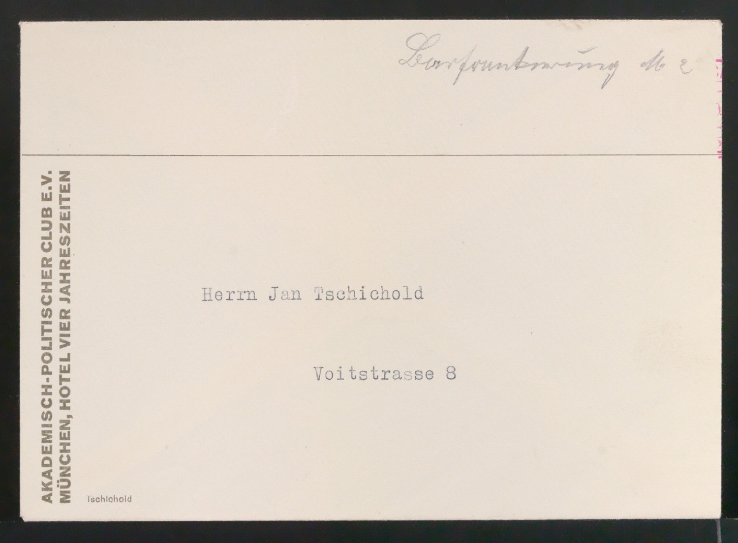 Briefumschläge für Akademisch-Politischer Club e.V. — Blatt 3