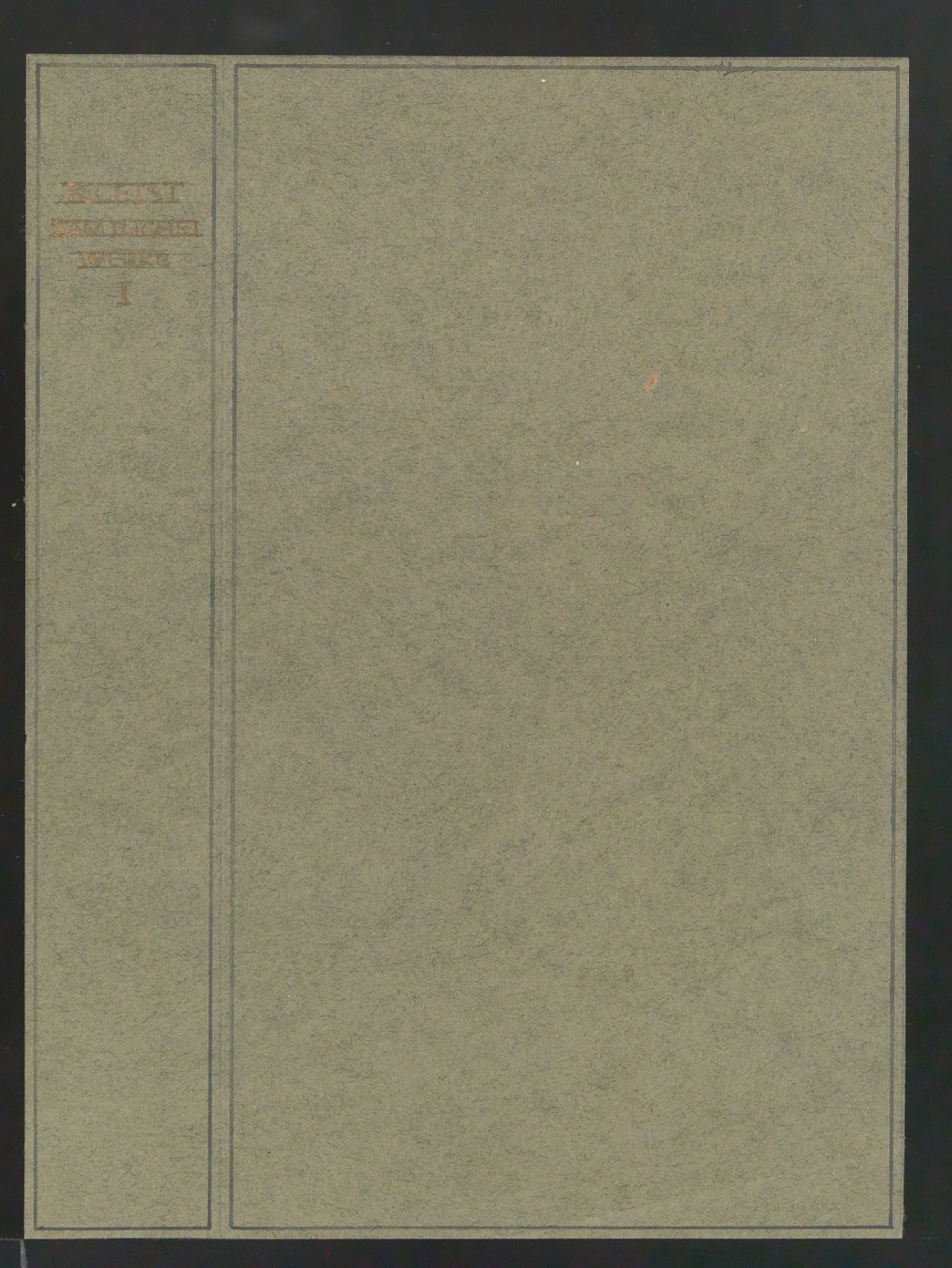 Entwürfe und Entwurfsskizzen für den Bucheinband von Heinrich von Kleists Sämtliche Werke — Blatt 5