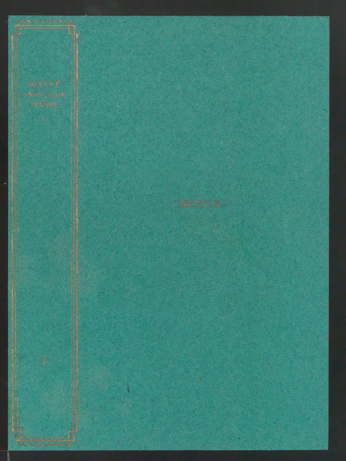 Entwürfe und Entwurfsskizzen für den Bucheinband von Heinrich von Kleists Sämtliche Werke — Blatt 7