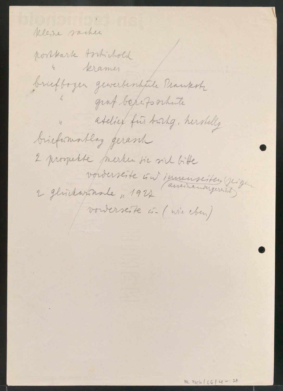 Entwürfe und Entwurfsskizzen für den Bucheinband von Heinrich von Kleists Sämtliche Werke — Blatt 12