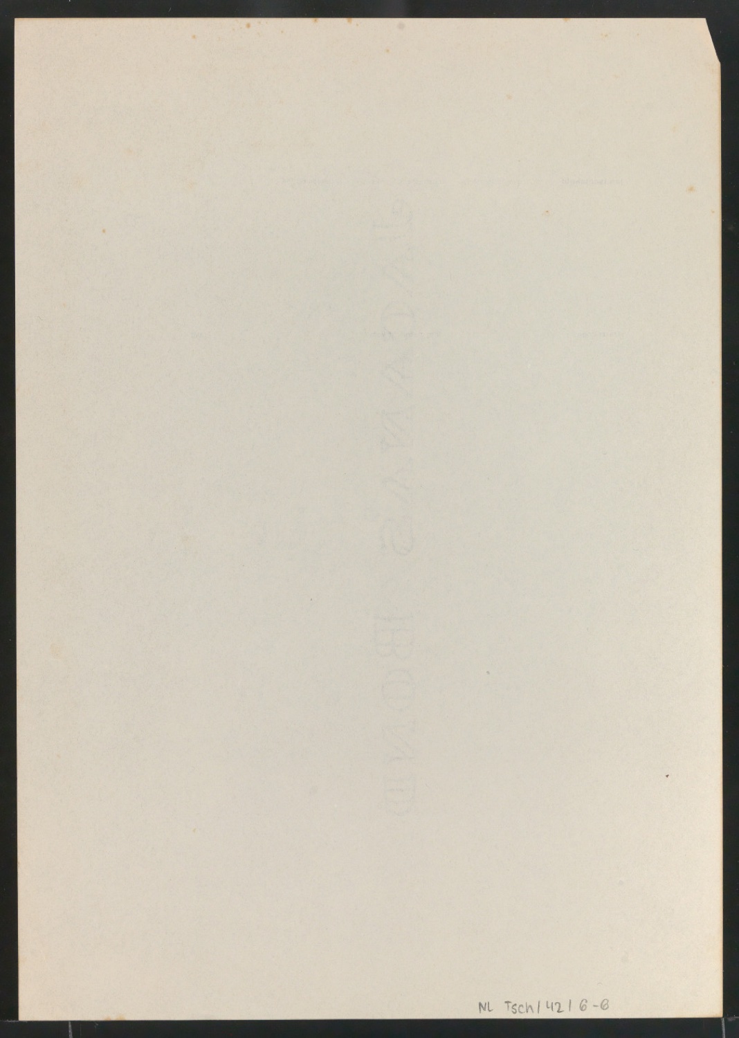 Briefbogen für Jan Tschichold, Voitstraße 8/1 — Blatt 2