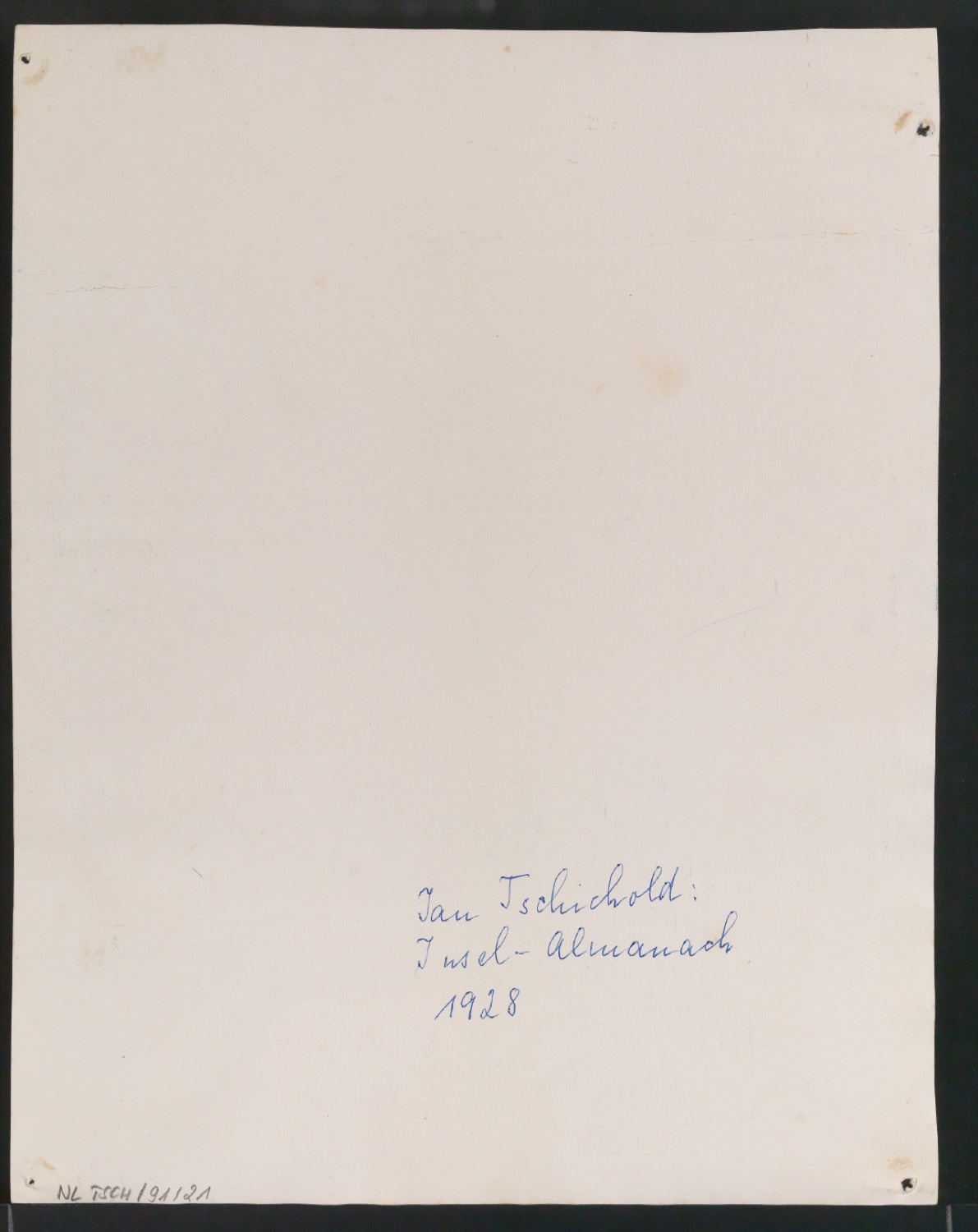 Entwürfe für den Bucheinband von Insel-Almanach 1929 — Blatt 2