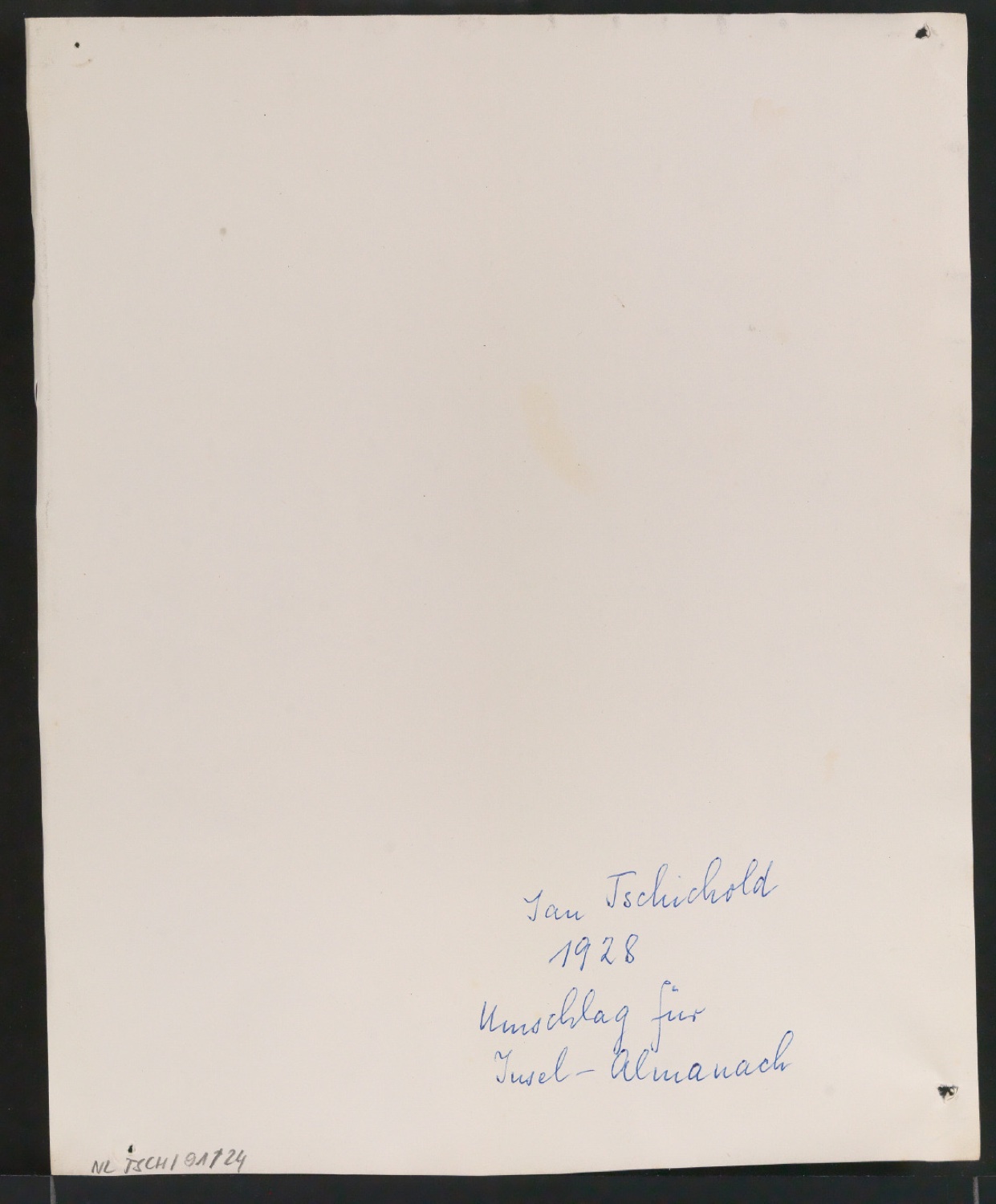 Entwürfe für den Bucheinband von Insel-Almanach 1929 — Blatt 8