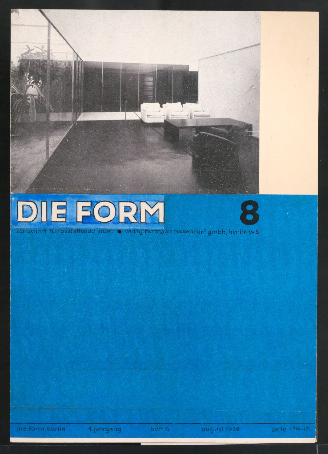 Entwürfe von Tschicholds Beiträgen zum Cover-Designwettbewerb von "die form" — Blatt 1