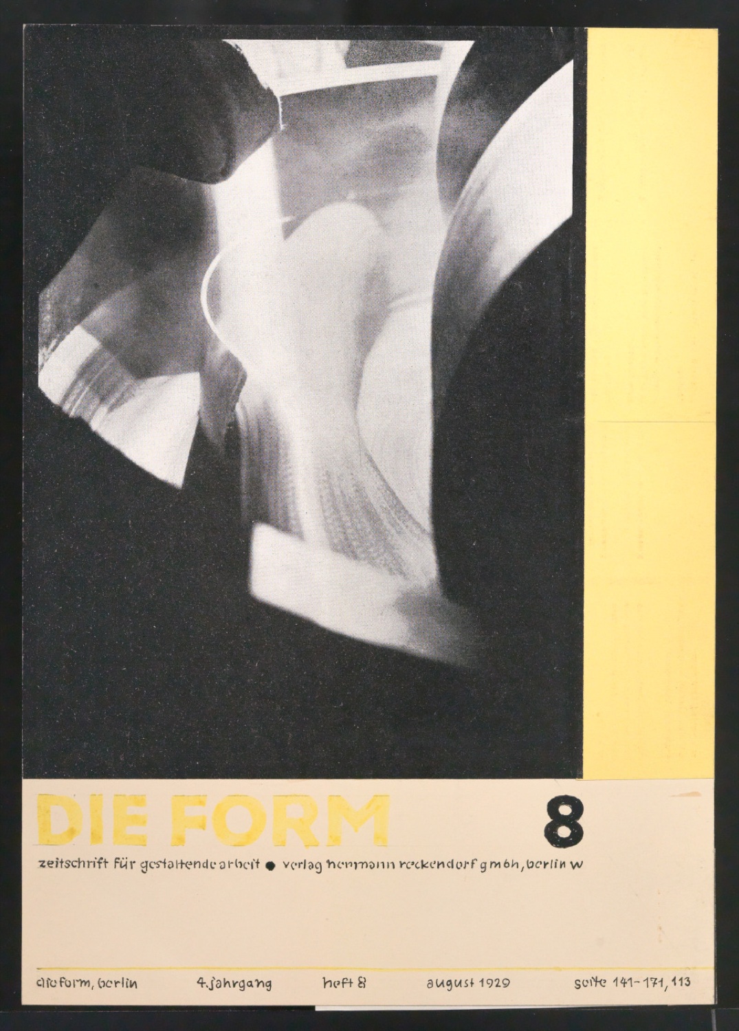 Entwürfe von Tschicholds Beiträgen zum Cover-Designwettbewerb von "die form" — Blatt 3