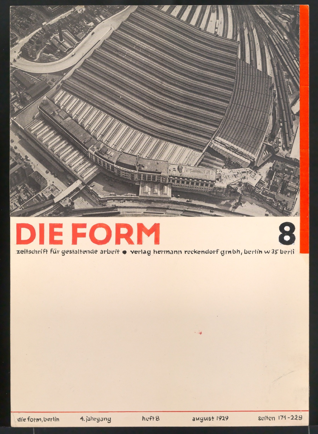 Entwürfe von Tschicholds Beiträgen zum Cover-Designwettbewerb von "die form" — Blatt 9