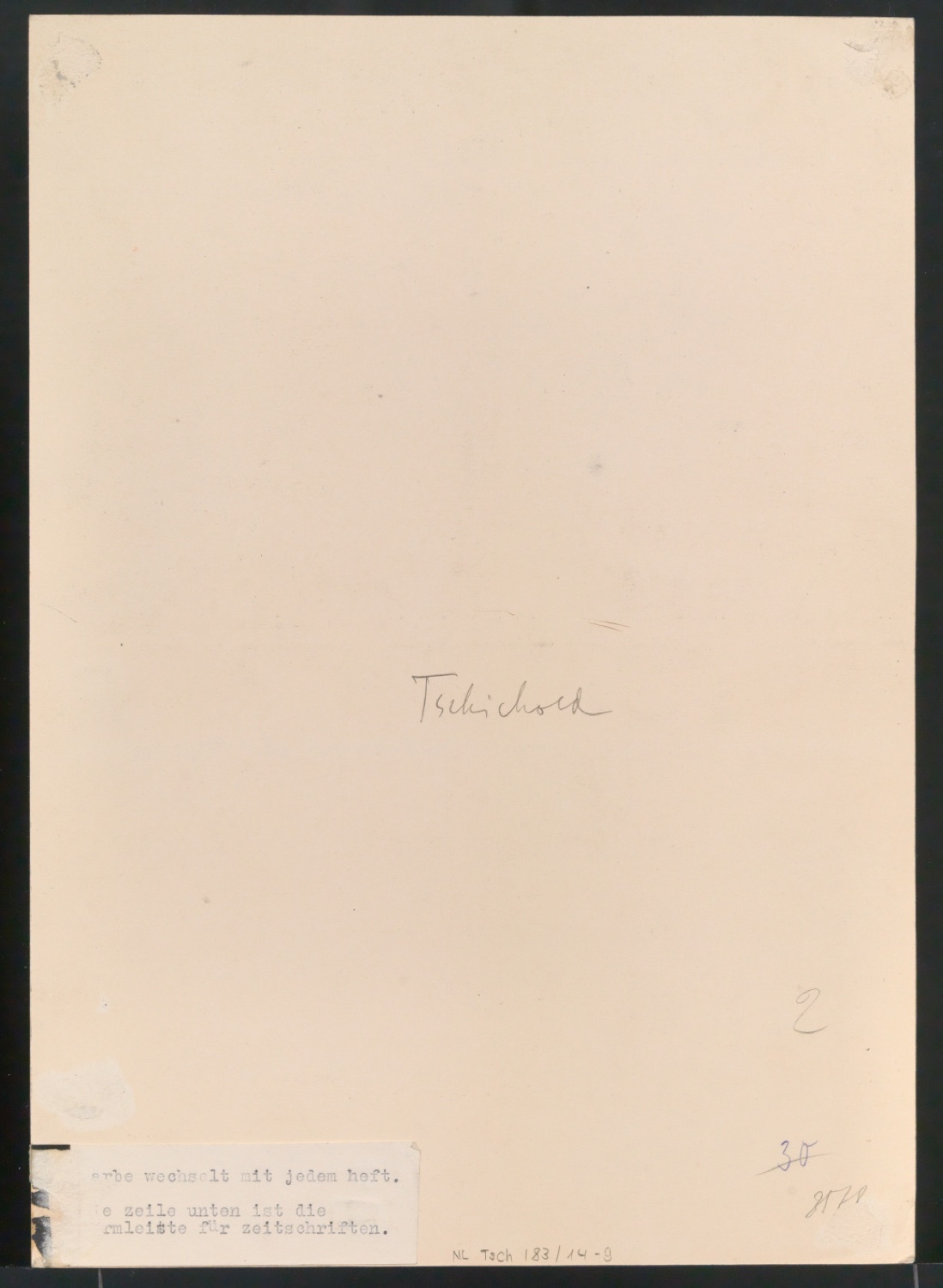 Entwürfe von Tschicholds Beiträgen zum Cover-Designwettbewerb von "die form" — Blatt 10