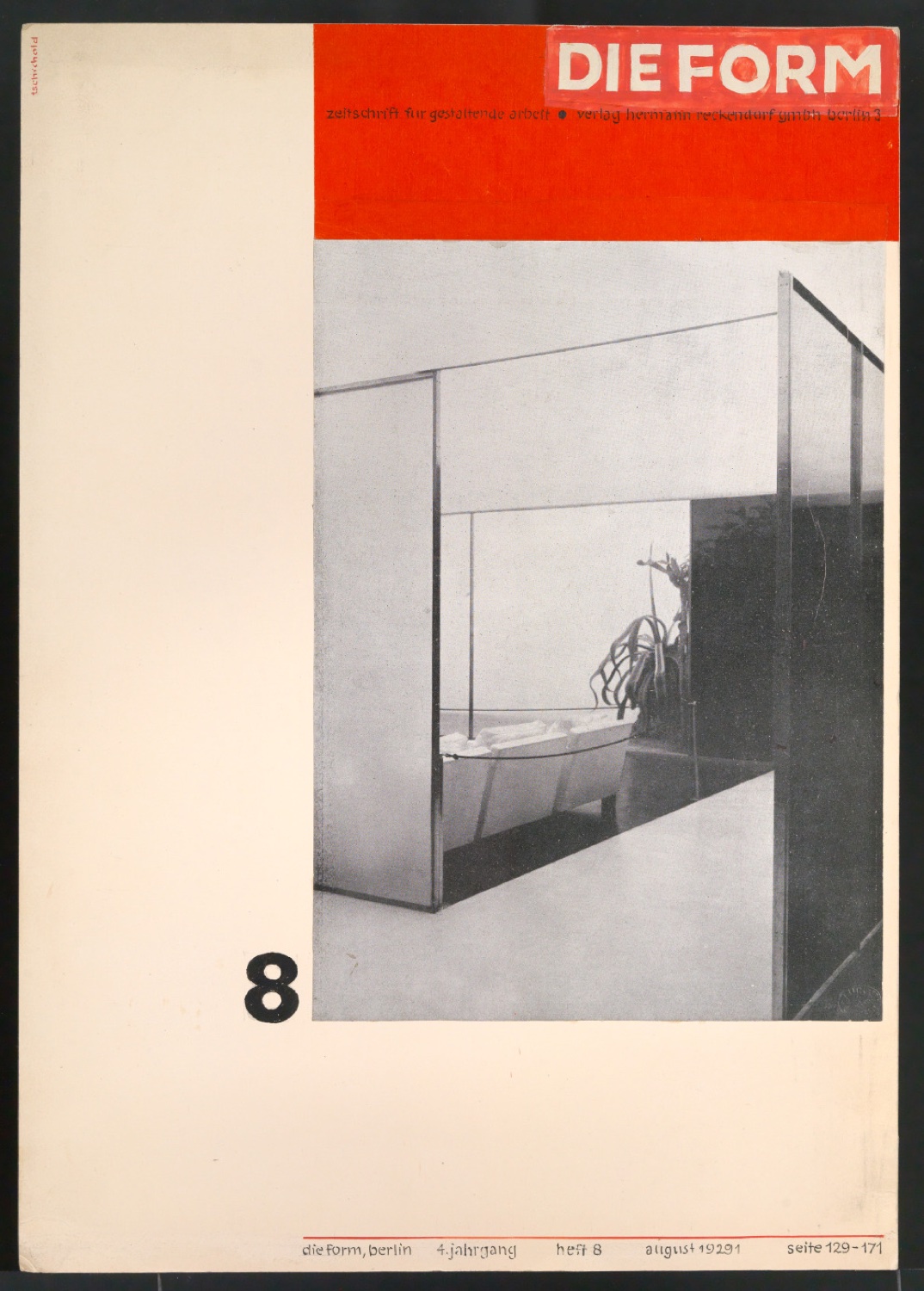 Entwürfe von Tschicholds Beiträgen zum Cover-Designwettbewerb von "die form" — Blatt 11