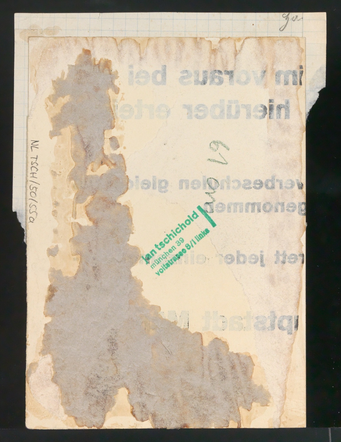 Verkleinerte Fotorepros von Plakat Einschreibung für die städtischen Fachschulen und Fachklassen für Gehilfen und Meister (Gewerbeschulen) — Blatt 2