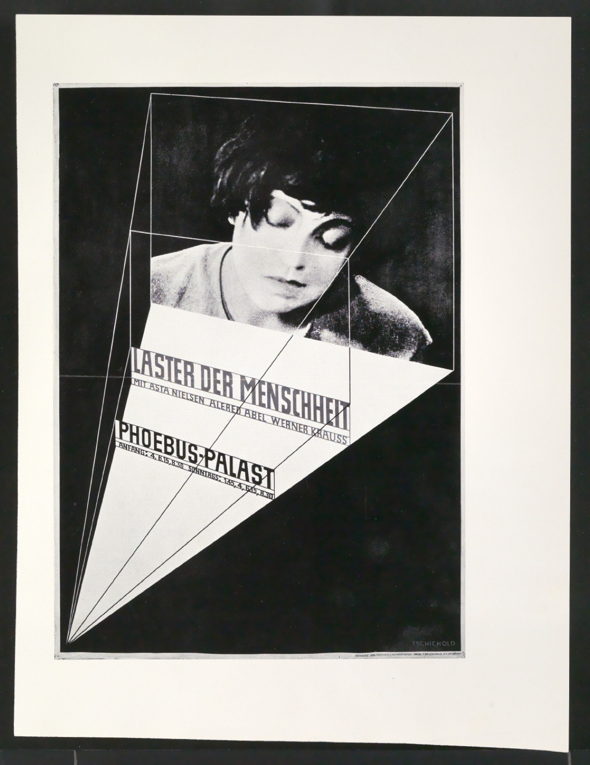 Verkleinerte Reproduktionen von Plakat Laster der Menschheit für Phoebus Palast — Blatt 1