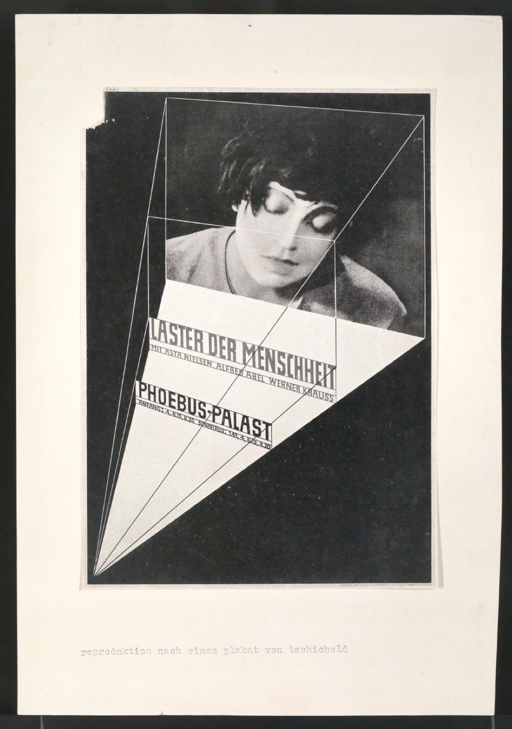Verkleinerte Reproduktionen von Plakat Laster der Menschheit für Phoebus Palast — Blatt 3